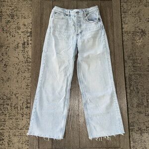 Boyish Mickey High Rise Wide Leg Jeans La Porta